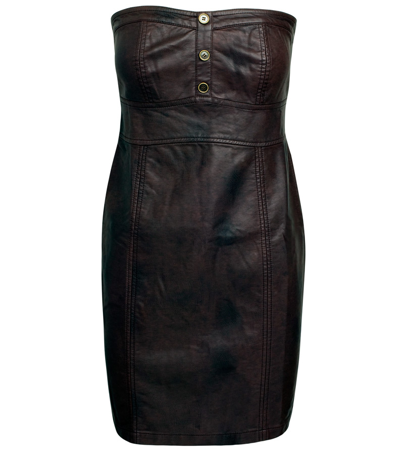 Robe en cuir