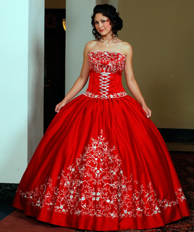 Robe de mariée rouge
