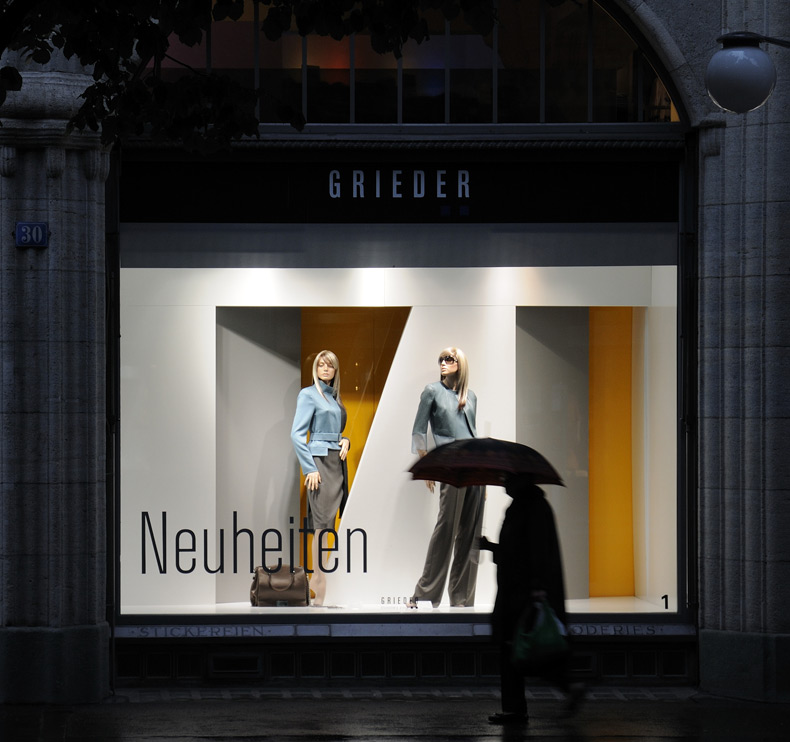 Décoration de vitrine