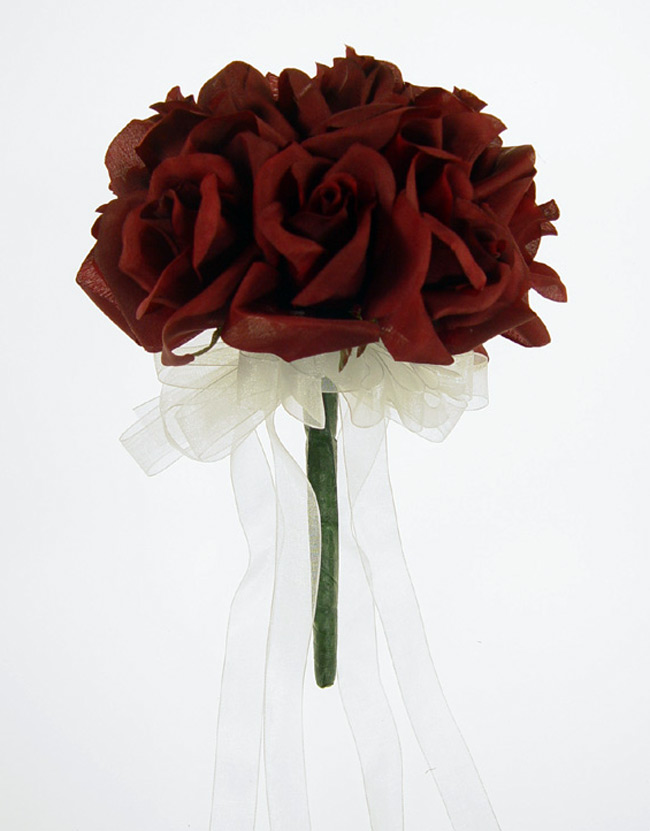 Fleurs décoratives en tissu, photo