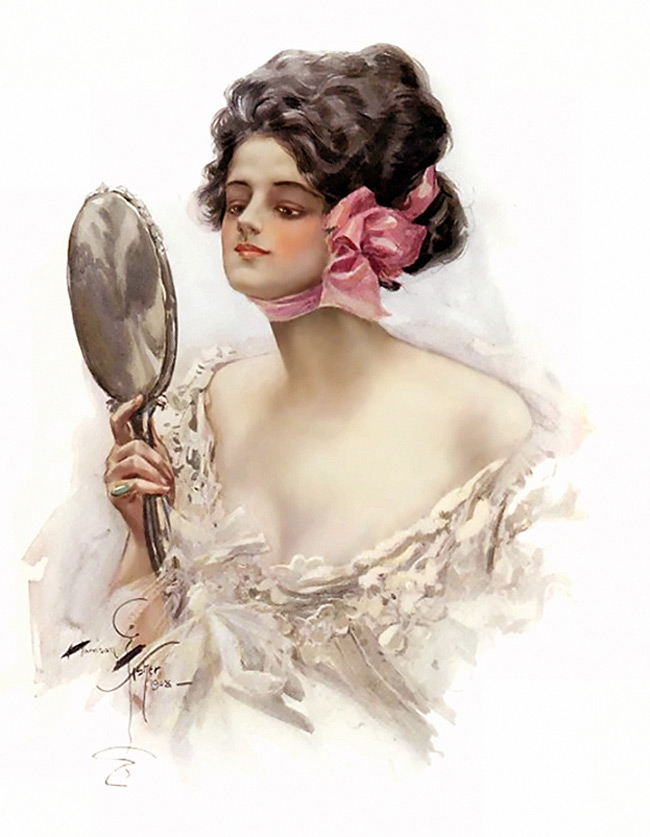 Magazine féminin sur papier glacé Cosmopolitan, illustrations vintage