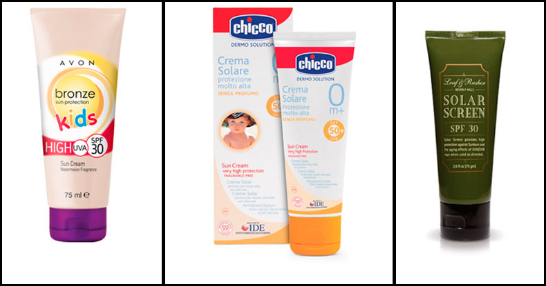 Crème solaire et solarium