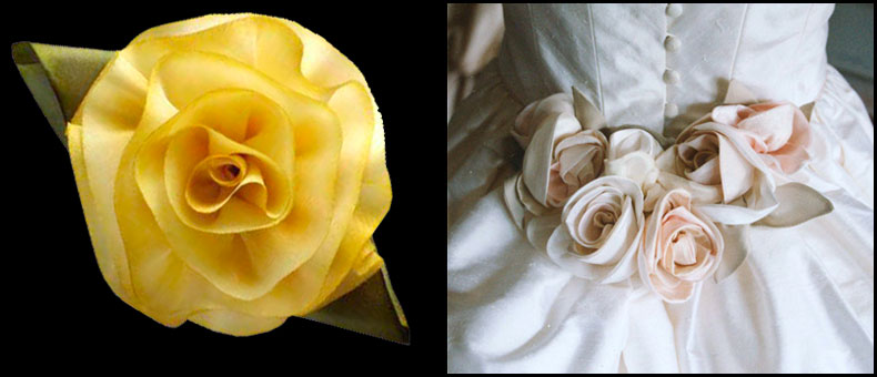 Fleurs de vases photo en tissu