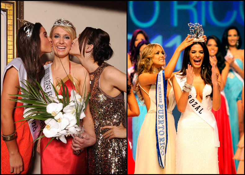 Belle fille - reine de beauté au concours