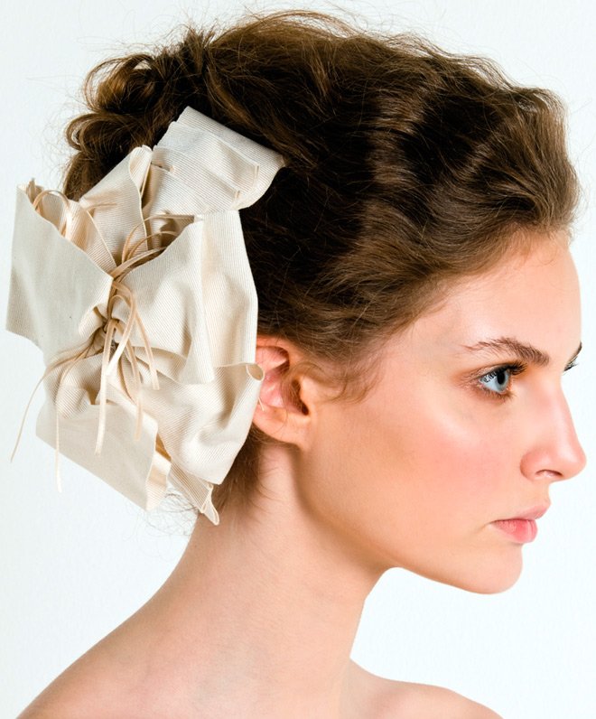 Fleurs de mariage à partir d'une photo en tissu