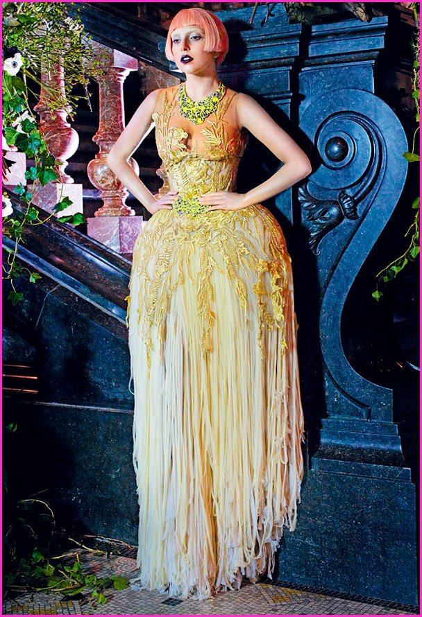 Robe originale de Lady Gaga, photo de la chanteuse
