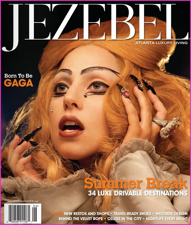 La chanteuse Lady Gaga, photo de couverture