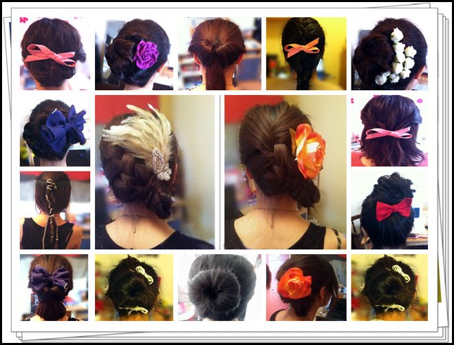 Décoration de cheveux, coiffures tressées