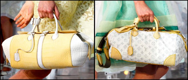Fille au sac, collection de sacs Louis Vuitton