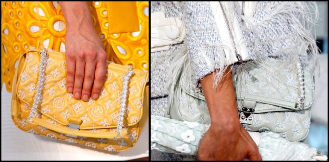 Fille au sac, collection de sacs Louis Vuitton