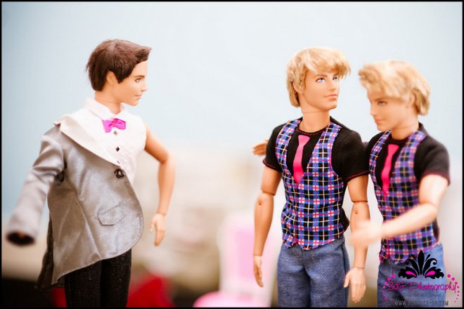 Photo de mariage de poupée Barbie