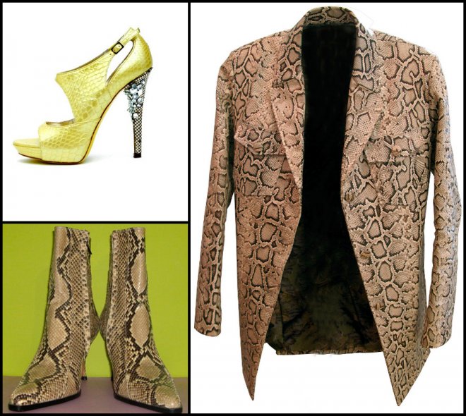 Produits en cuir de python