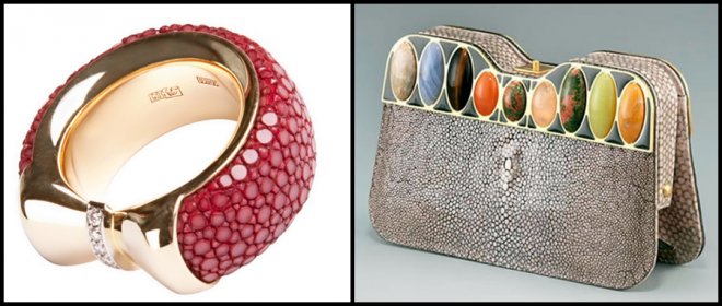 Produits en cuir de galuchat