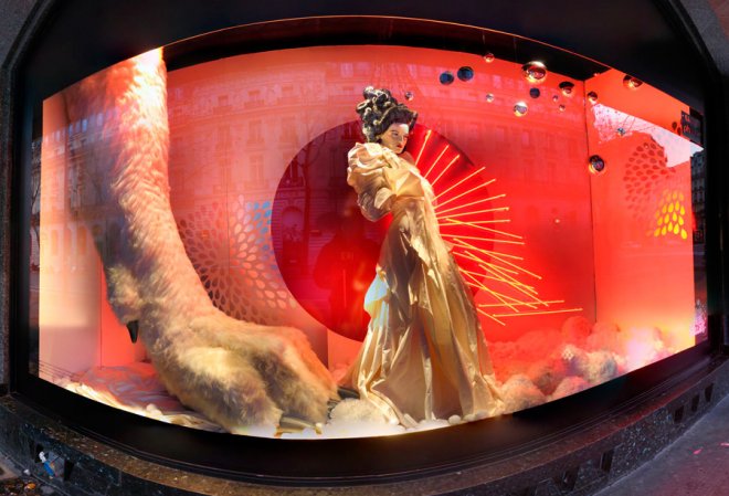 Habillage de fenêtre pour Noël et nouvel an