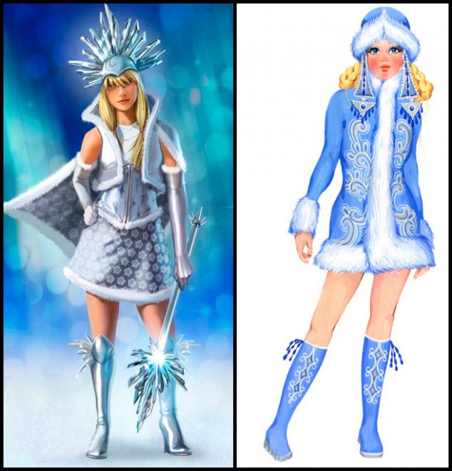 Photo de déguisement de fille des neiges