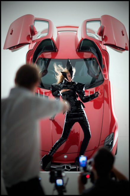 société de publicité Mercedes-Benz SLS AMG