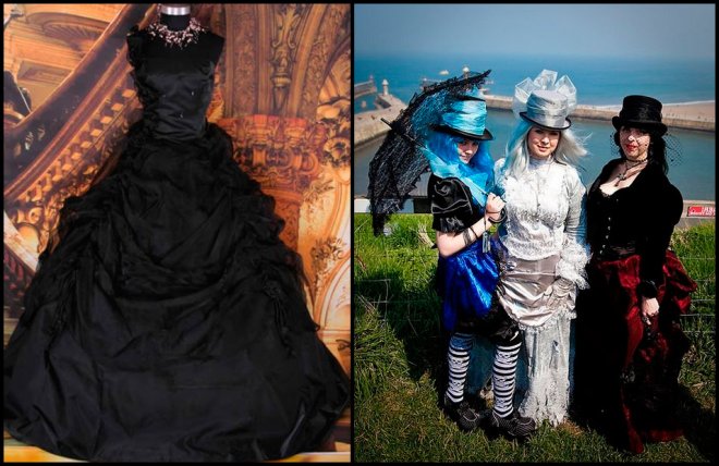 Style gothique dans des vêtements modernes