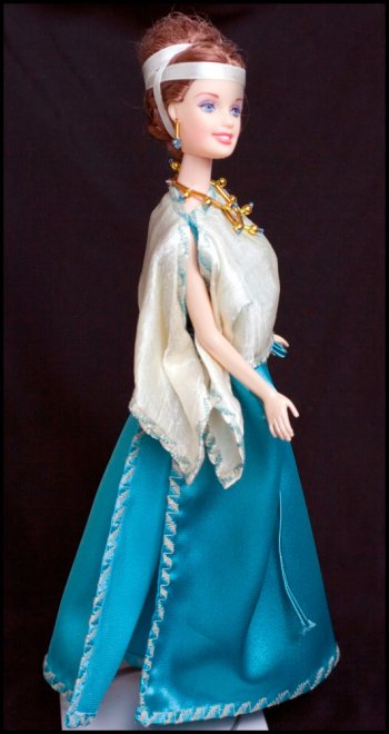 Vêtements pour poupées, costume historique pour barbie