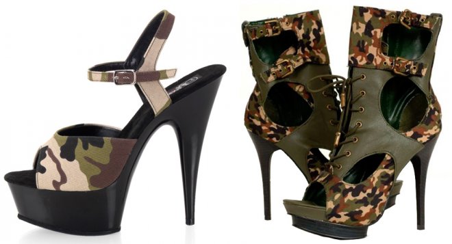 chaussures de style militaire