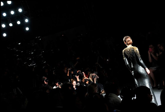 Des mannequins sur le podium