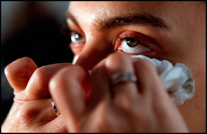Maquillage pour le modèle