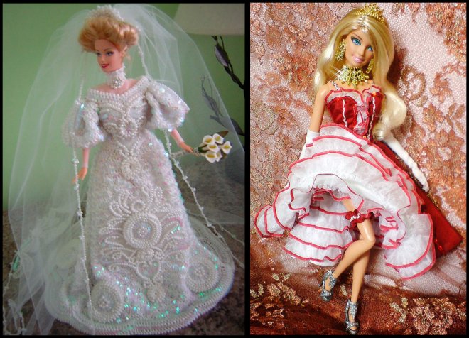 Nous cousons des robes pour Barbie