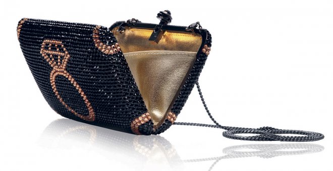 Pochette ornée de cristaux Swarovski