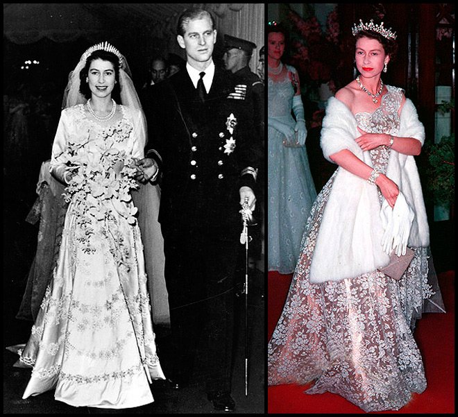 La reine Elizabeth d'Angleterre se marie