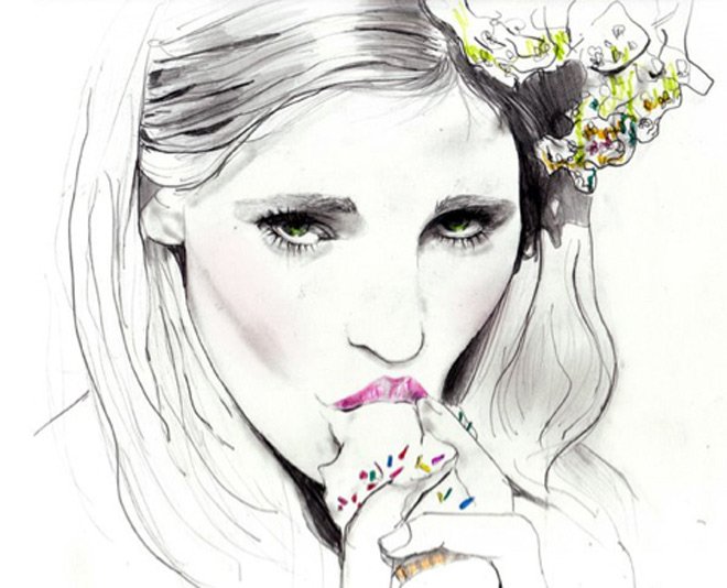 illustrations de mode par Sarah Hankinson
