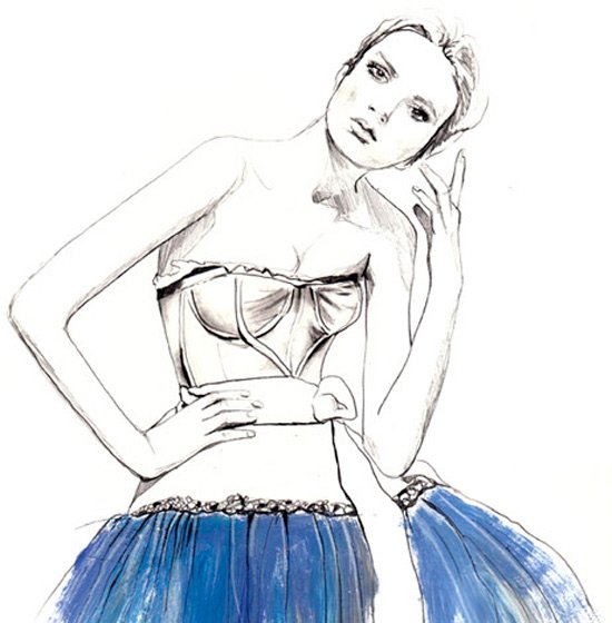 illustrations de mode par Sarah Hankinson