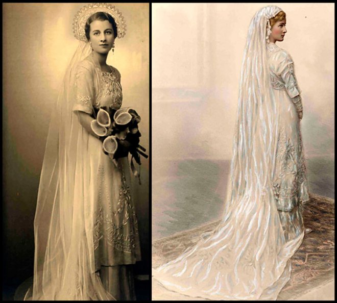 Photo de mariage antique