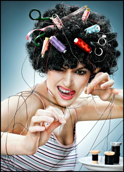 style de broderie à l'ourlet