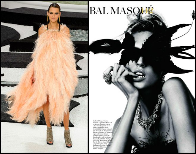 Décors de plumes et de fleurs de la Maison Lemarier