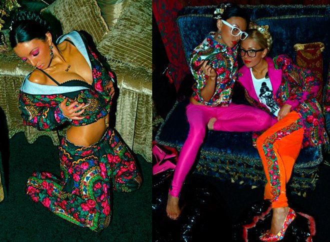 Châles et filles Pavlovo Posad