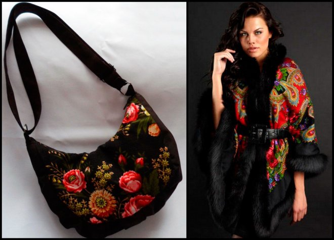 Châles et filles Pavlovo Posad