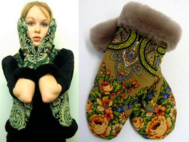 Châles et filles Pavlovo Posad