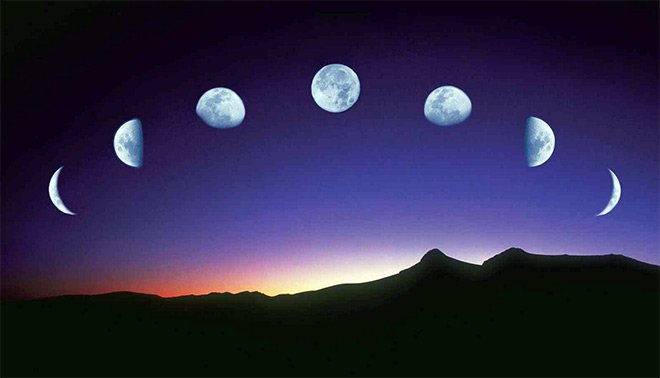 La lune affecte le flux et le reflux des océans