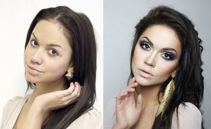 Maquillage pour les photos de filles