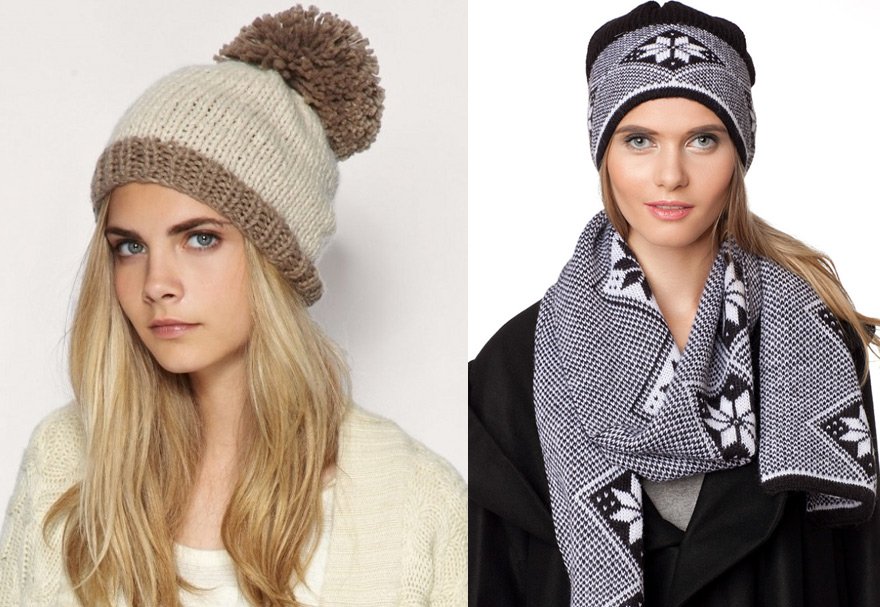 Bonnets tricotés hiver 2025-2026