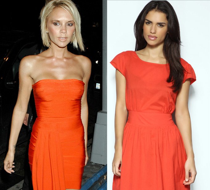 Maquillage pour une robe orange