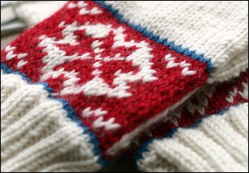 Gants tricotés à la mode pour l'hiver