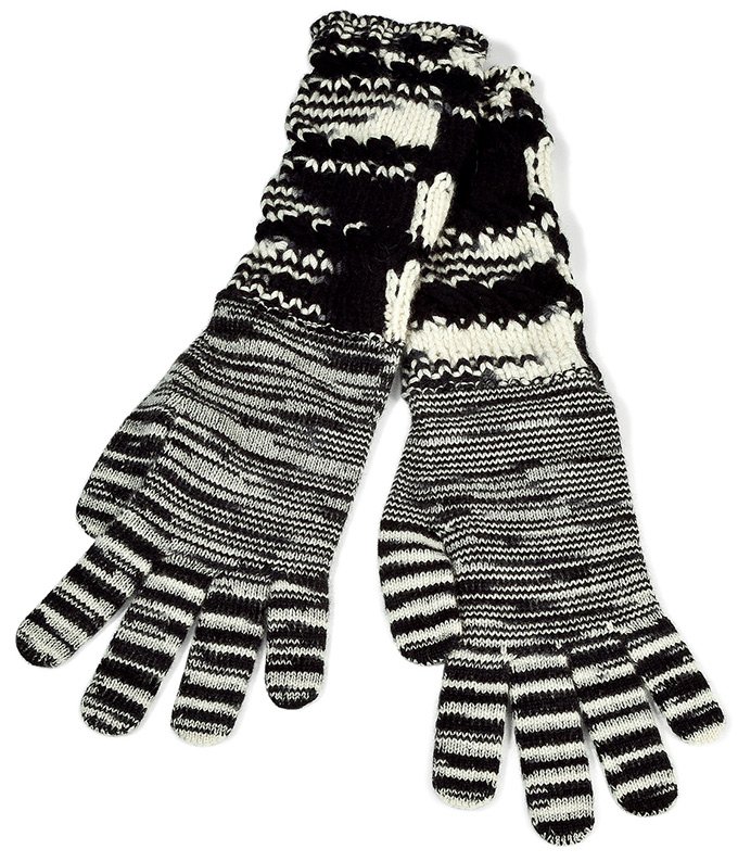 Gants tricotés à la mode pour l'hiver