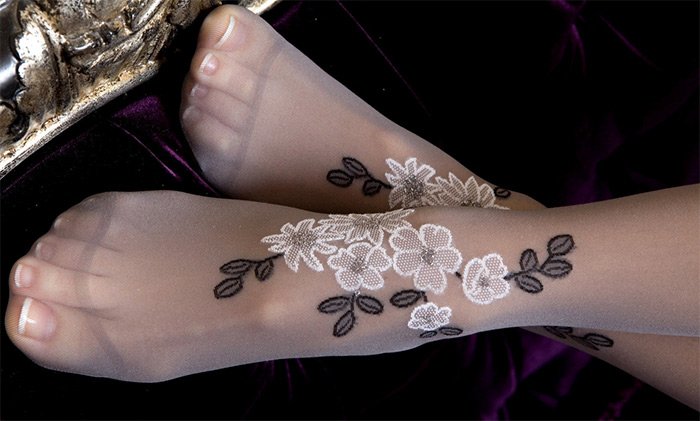 Collants avec des motifs en relief photo
