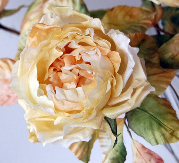 Fleurs de tissu, photo de bouquet