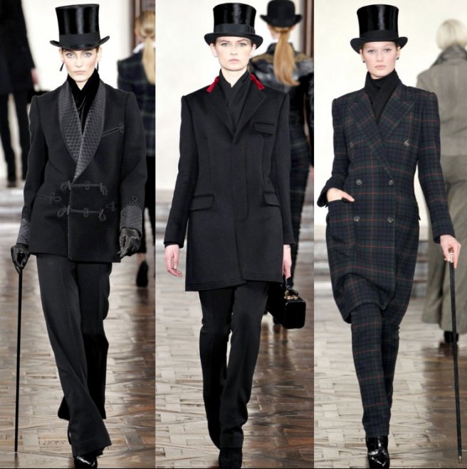 Chapeau haut de forme britannique Ralph Lauren Automne-Hiver 2025-2026