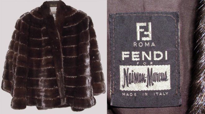 manteau de fourrure Fendi