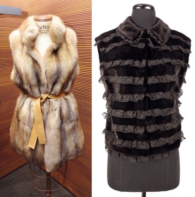 Gilet en fourrure Fendi