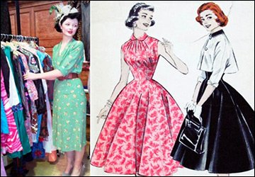 La mode vintage dans les illustrations vintage