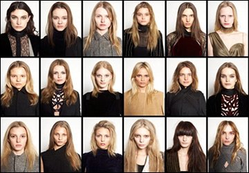 Belle fille au casting de modèles
