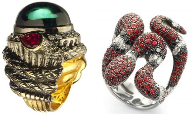 Bijoux, bagues serpent, photo